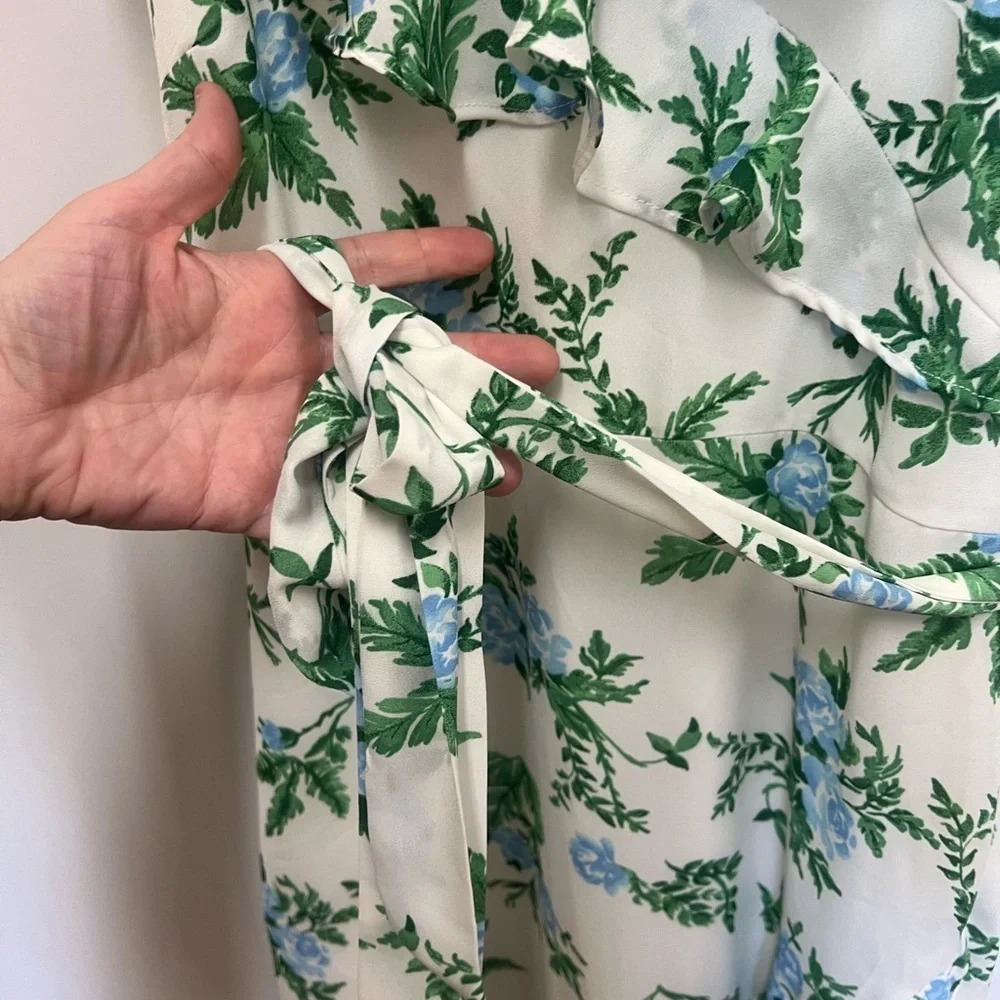 DISNEY PRINCESS RUFFLE MIDI RACER BACK FLORAL DRESS SIZE SMALL - Picture 5 of 11